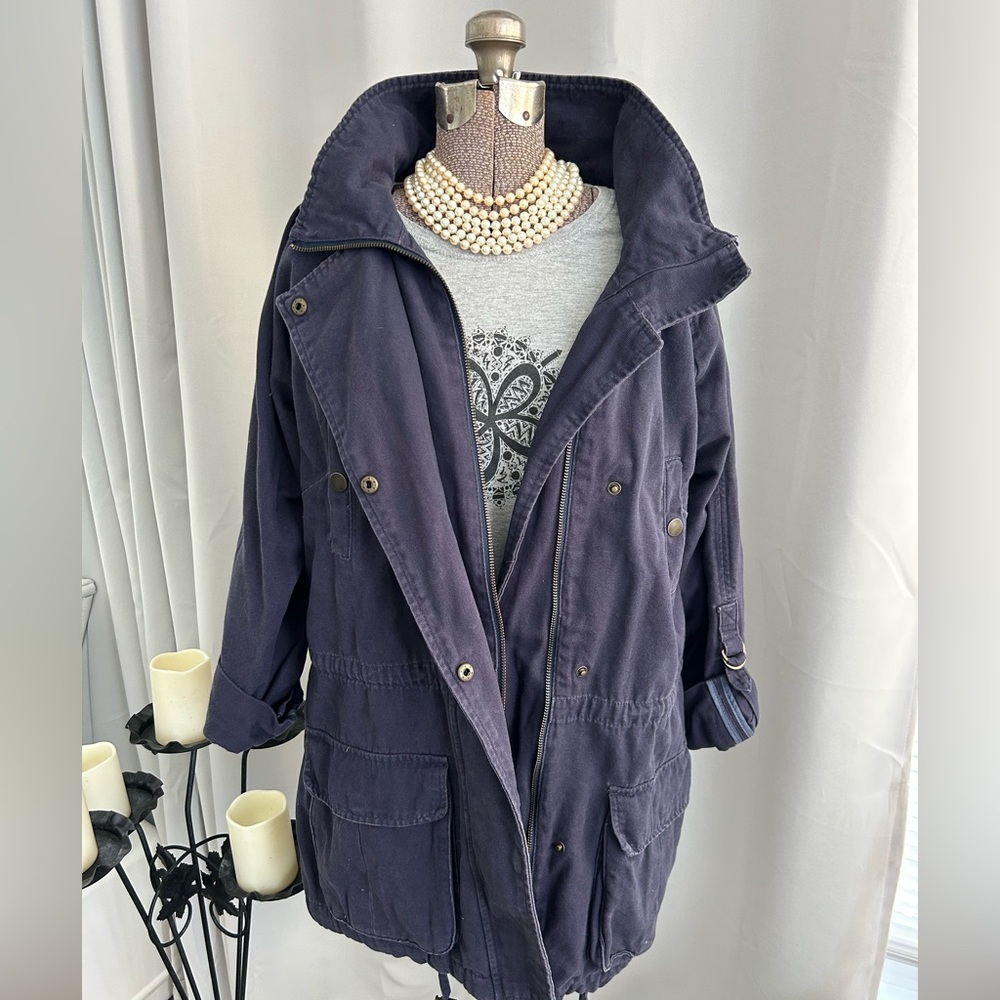 Matty M Dark Blue Utility Jacket